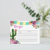 Kleurrijke Mexicaanse Vrijgezellenfeest Recept Kaa Kaart (Staand voorkant)