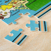 Kleurrijke  Mexico kaart Legpuzzel (Zijkant)