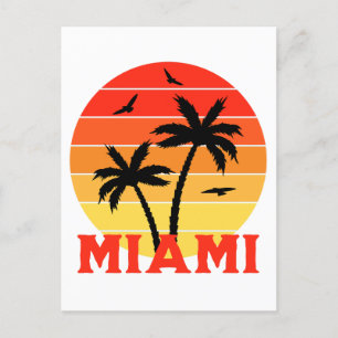 Kleurrijke Miami Sunset Briefkaart