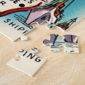 Kleurrijke  Michigan Kaart Jigsaw Puzzel (Zijkant)