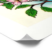 Kleurrijke  Michigan Kaart Poster Print (Hoek)