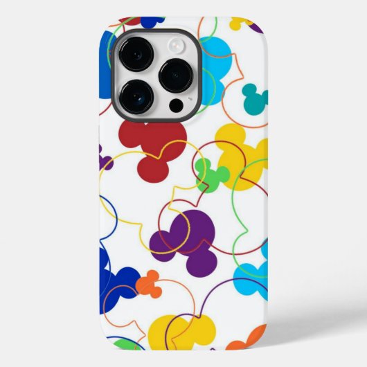 Kleurrijke Mickey muis Case-Mate iPhone Case (Achterkant)
