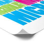 Kleurrijke microbiologie poster (Hoek)