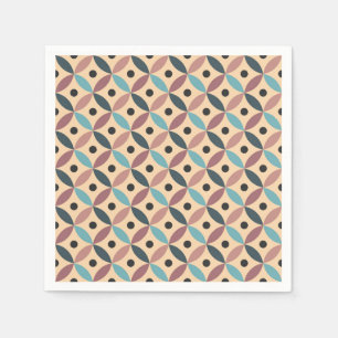 Kleurrijke Mid Century decoratie Servet