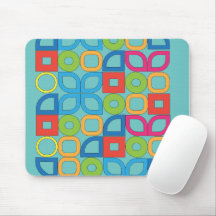 Kleurrijke Mid Century Modern Geometrische Muismat