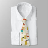Kleurrijke mid-Century moderne geometrische vormen Stropdas (Gebonden)