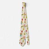 Kleurrijke mid-Century moderne geometrische vormen Stropdas (Voorkant)