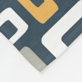 Kleurrijke Mid Century-stijlvormen Fleece Deken (Hoek)