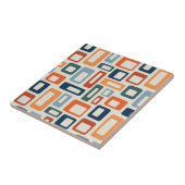 Kleurrijke Mid Century-stijlvormen Tegeltje (Zijkant)