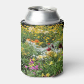 Kleurrijke Mid-Summer Gardens! Blikjeskoeler (Blikje Voorkant)
