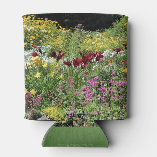 Kleurrijke Mid-Summer Gardens! Blikjeskoeler (Achterkant)