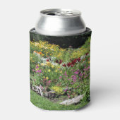 Kleurrijke Mid Summer Gardens Blikjeskoeler (Blikje Voorkant)