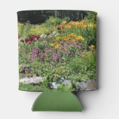 Kleurrijke Mid Summer Gardens Blikjeskoeler (Achterkant)