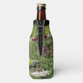 Kleurrijke Mid Summer Gardens Flesjeskoeler (Fles Achterkant)