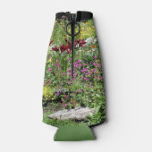 Kleurrijke Mid Summer Gardens Flesjeskoeler (Achterkant)