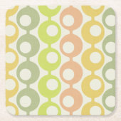 Kleurrijke middeleeuwse cirkels     kartonnen onderzetters (Voorkant)