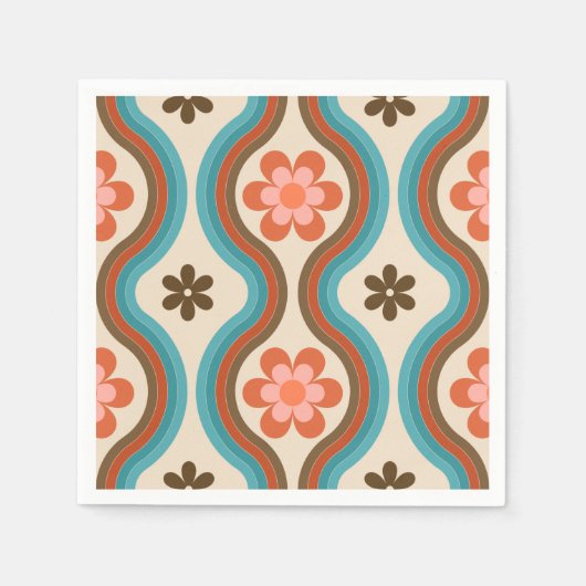 Kleurrijke middeleeuwse moderne regenboogterugloop servet (Voorkant)