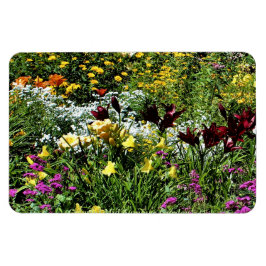 Kleurrijke middelmatige zomertuinen! magneet