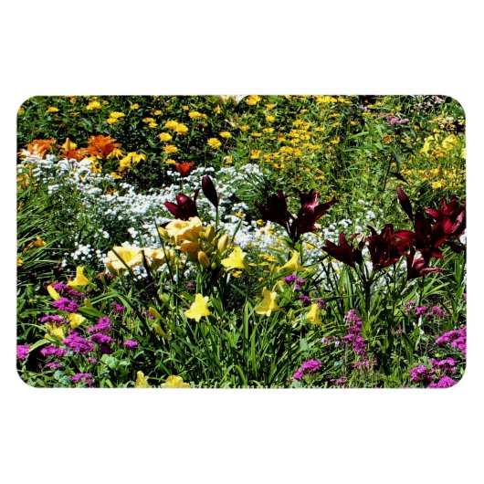 Kleurrijke middelmatige zomertuinen! magneet (Horizontaal)