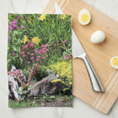 Kleurrijke middelmatige zomertuinen! theedoek (Quarter Fold)