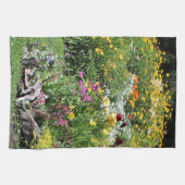 Kleurrijke middelmatige zomertuinen! theedoek (Horizontaal)