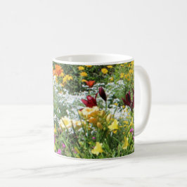 Kleurrijke middelzomertuinen! 5 s koffiemok