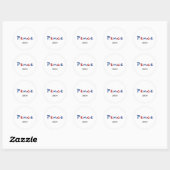Kleurrijke Mike Pence 2024 Script Tekst Ronde Sticker (Vel)