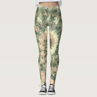 Kleurrijke militaire Camouflage Leggings