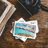 Kleurrijke Milos Griekenland Kust Uitzicht Briefkaart