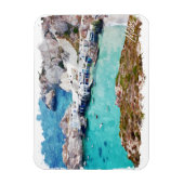 Kleurrijke Milos Griekenland Panorama Uitzicht Magneet (Verticaal)