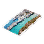 Kleurrijke Milos Griekenland Panorama Uitzicht Magneet (Linkerzijde)