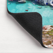 Kleurrijke Milos Griekenland Panorama Uitzicht Muismat (Hoek)