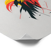 Kleurrijke mime poster (Hoek)