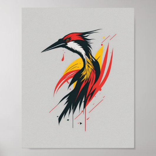 Kleurrijke mime poster (Voorkant)