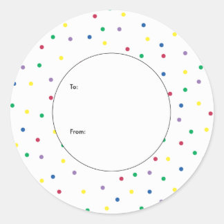 Kleurrijke Mini Gift Label