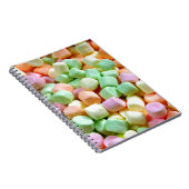 Kleurrijke miniatuur marshmallows notitieboek (Rechterzijde)