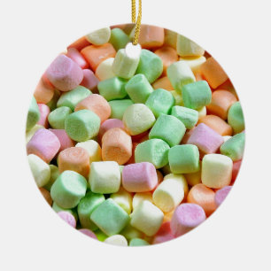 Kleurrijke miniatuur marshmallows ornament