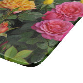 Kleurrijke minieme rozen snijplank (Hoek)