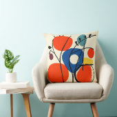 Kleurrijke minimalistische Abstract Kussen (Stoel)