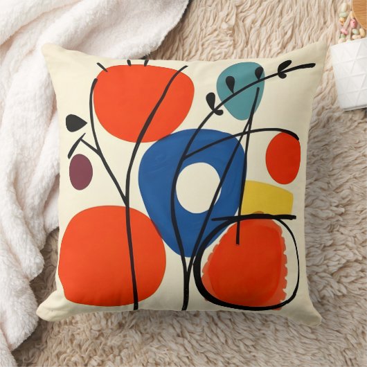 Kleurrijke minimalistische Abstract Kussen (Deken)