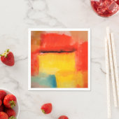 Kleurrijke minimalistische Abstracte kunstwerken Servet (Insitu)