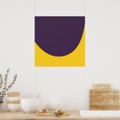 Kleurrijke minimalistische boog - een vloeiende el poster (Keuken)