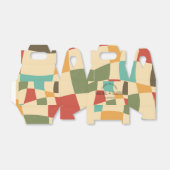 Kleurrijke minimalistische bruiloft gunst dozen bedankdoosjes (Uitgevouwen)