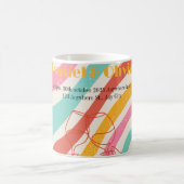 Kleurrijke minimalistische bruiloft koffiemok (Center)