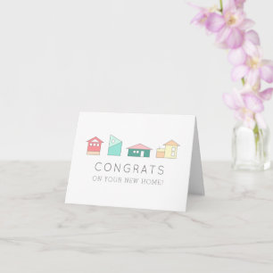Kleurrijke minimalistische felicitaties voor uw ni kaart