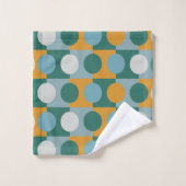 Kleurrijke minimalistische hedendaagse geometrisch bad handdoek (Wasdoekje)