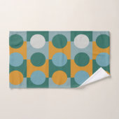 Kleurrijke minimalistische hedendaagse geometrisch bad handdoek (Handdoek)