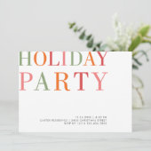 Kleurrijke minimalistische moderne typografie voor kaart (Staand voorkant)