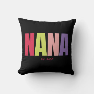 Kleurrijke minimalistische nana OMA oma Kussen