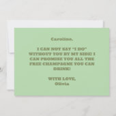 Kleurrijke Minimalistische Trouw Uitnodiging (Achterkant)